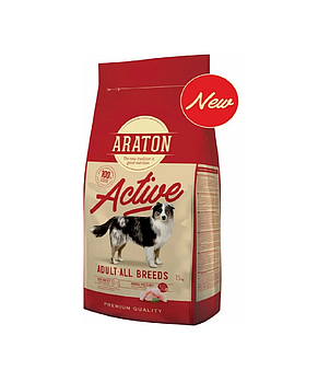 Araton ADULT ACTIVE для активных собак, 15 кг