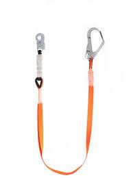 Строп одинарный ленточный с амортизатором (стальные карабины)