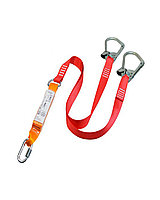 Строп с амортизатором текстильный, со стальным карабином и захватом