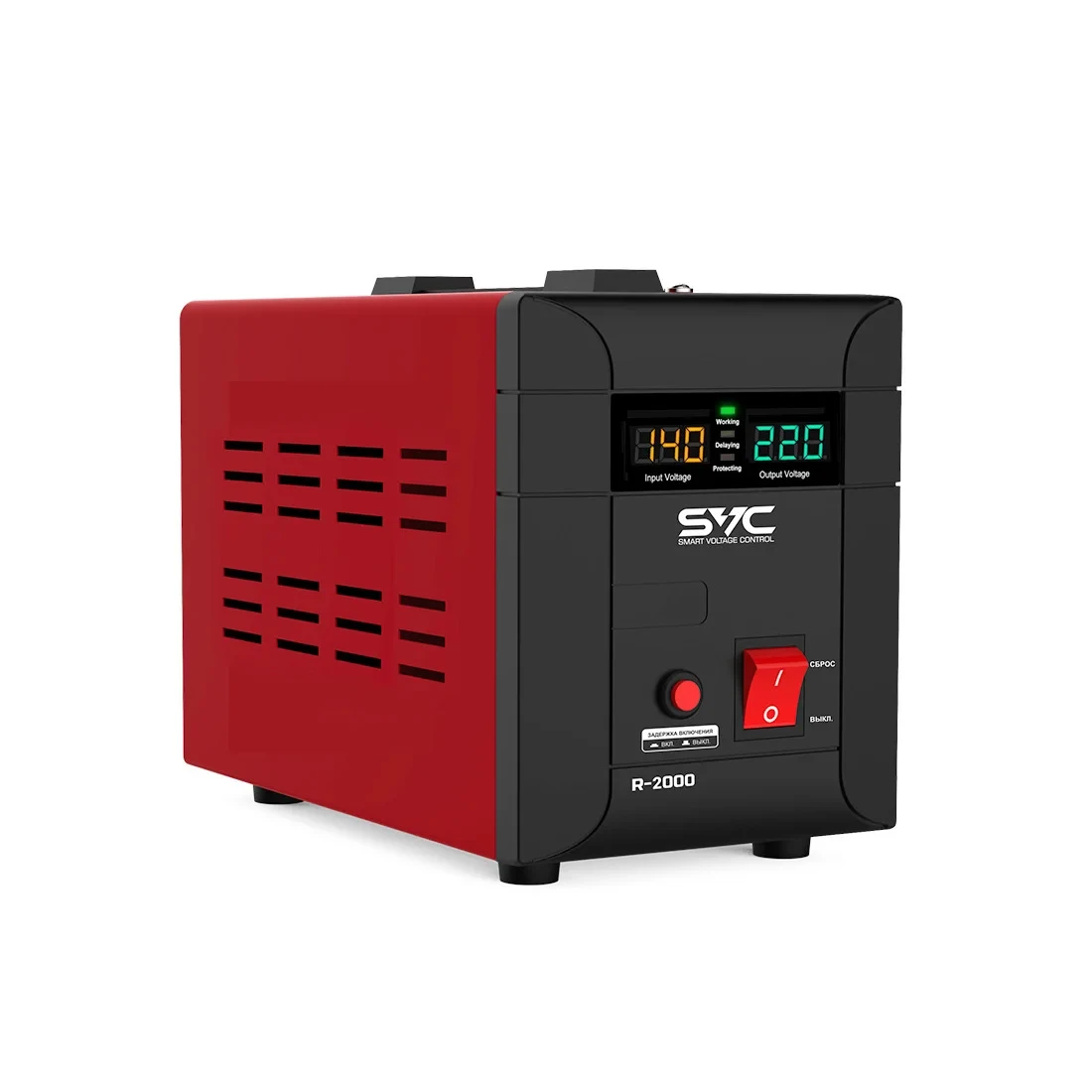 Автоматический однофазный стабилизатор напряжения SVC R-2000 2000Вт