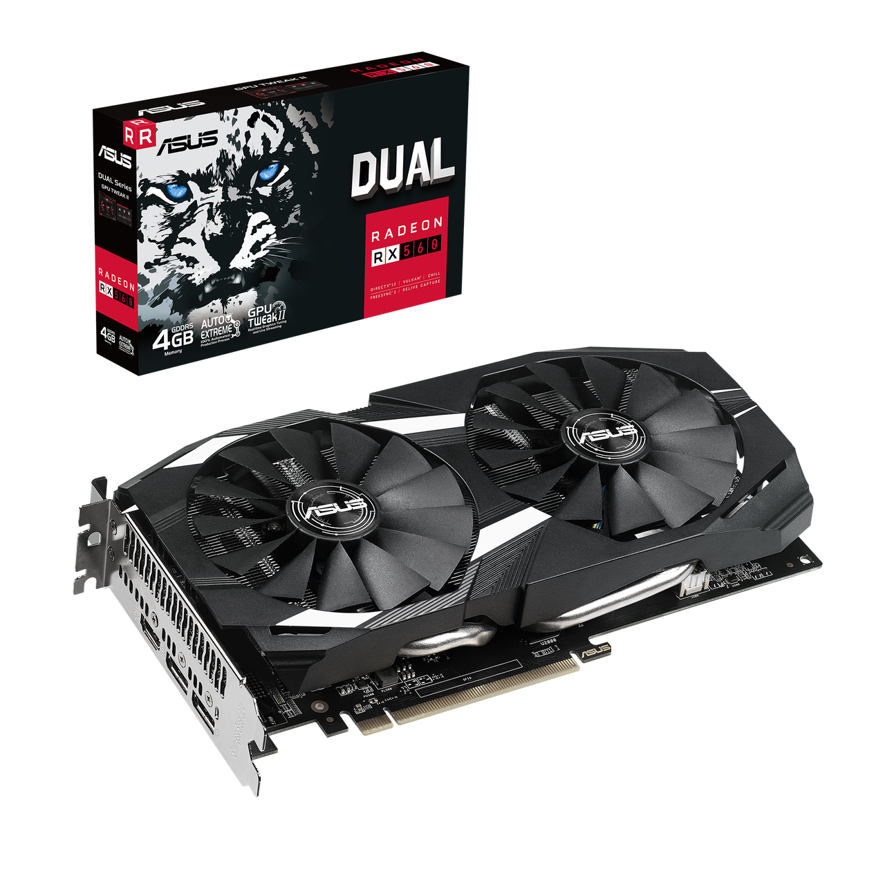 Видеокарта ASUS AMD Radeon RX 560 DUAL-RX560-4G