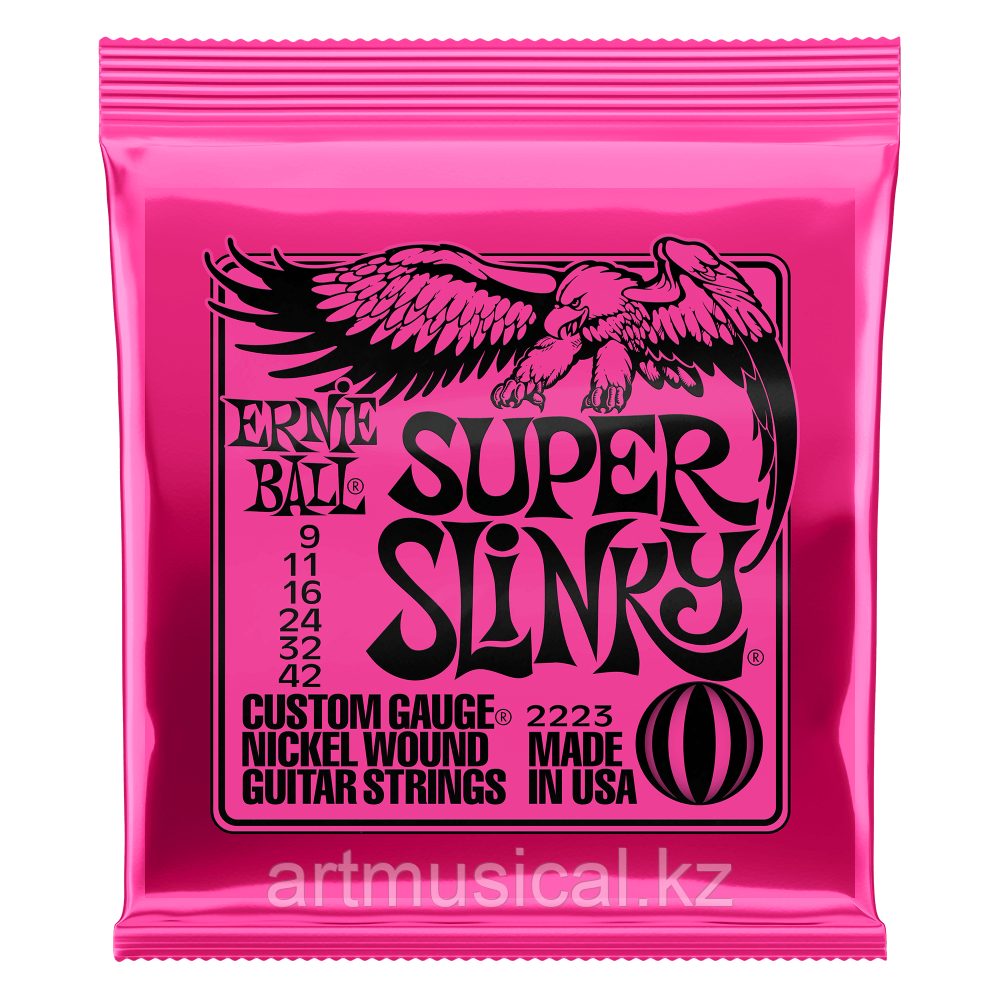Струны для электрогитары Ernie Ball 9-42 2223 Super Slinky