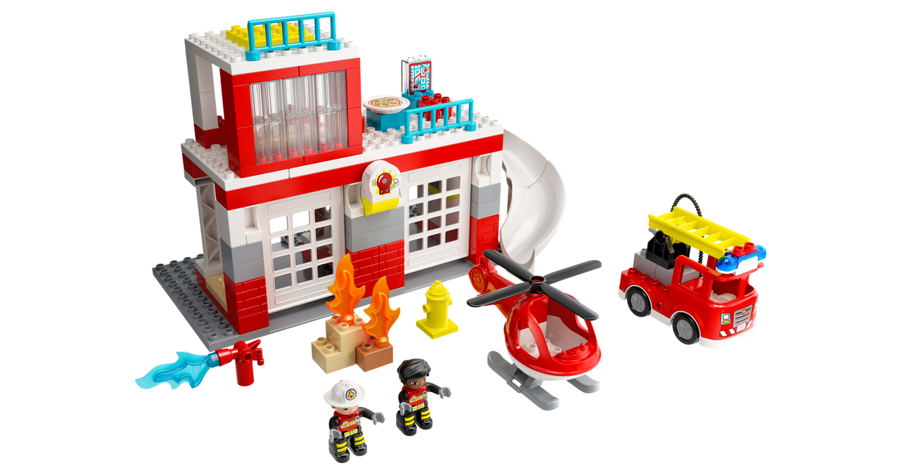 10970 Lego Duplo Пожарная часть и вертолёт, Лего Дупло - фото 3 - id-p98367673