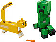 21156 Lego Minecraft Большие фигурки "Крипер и Оцелот", Лего Майнкрафт, фото 3