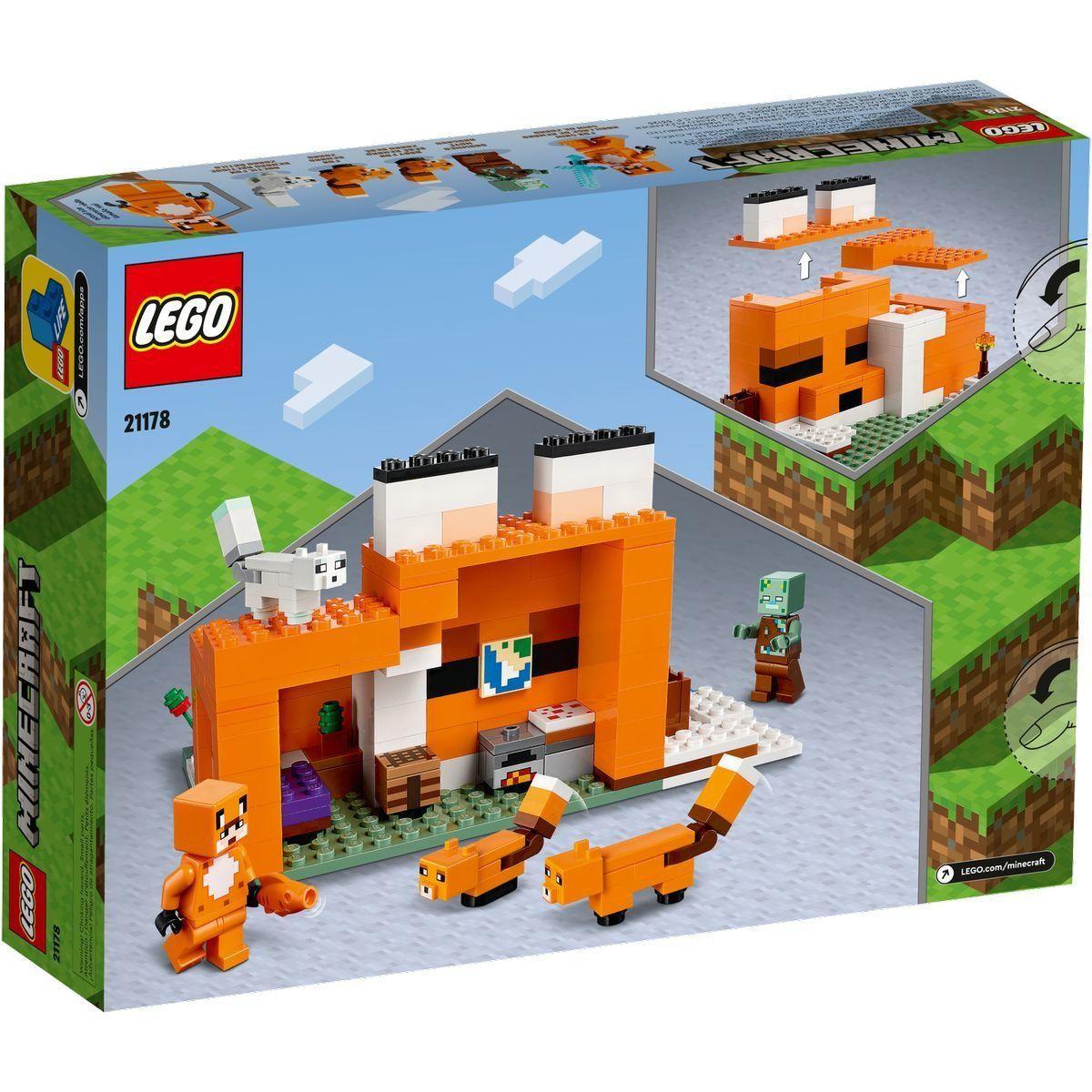 21178 Lego Minecraft Лисья хижина, Лего Майнкрафт - фото 2 - id-p97615189