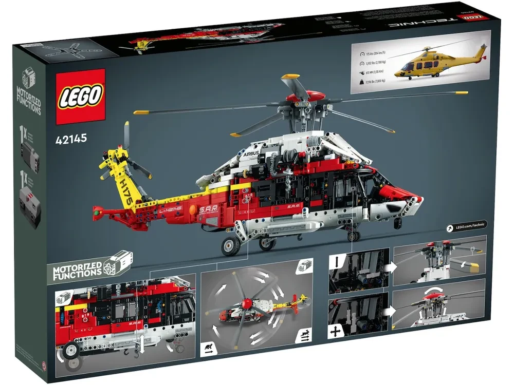 42145 Lego Technic пасательный вертолет Airbus H175, Лего Техник - фото 2 - id-p104993562