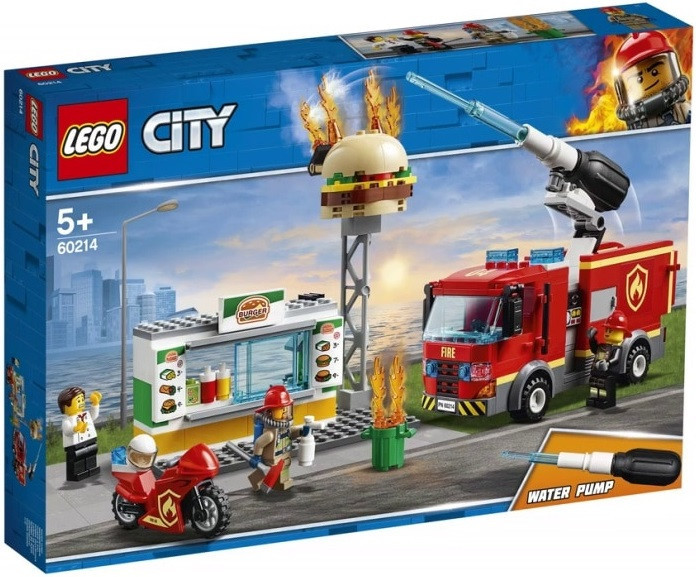 60214 Lego City Пожарные: Пожар в бургер-кафе, Лего Город Сити