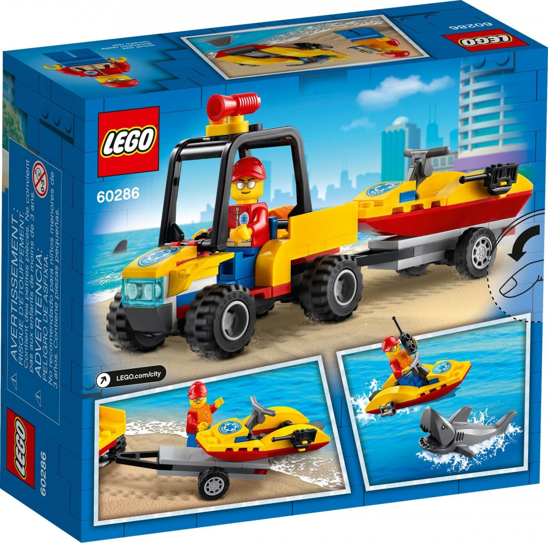 60286 Lego City Пляжный спасательный вездеход, Лего Город Сити - фото 2 - id-p85037970