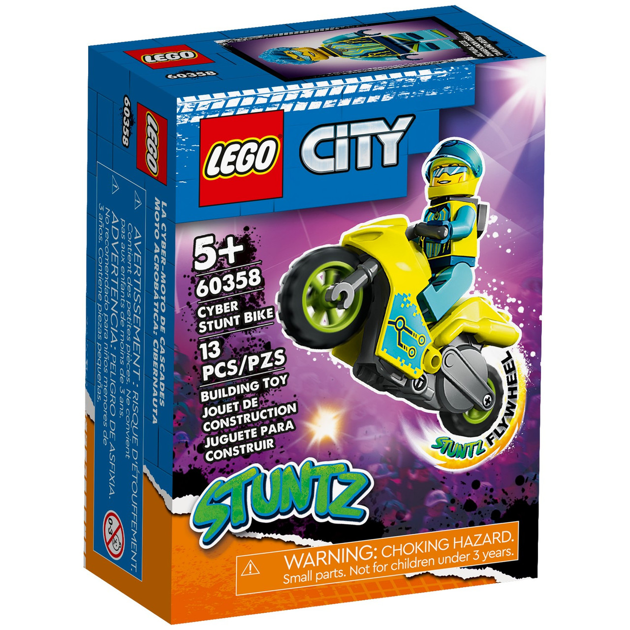 Lego 60358 Город Кибер трюковый мотоцикл