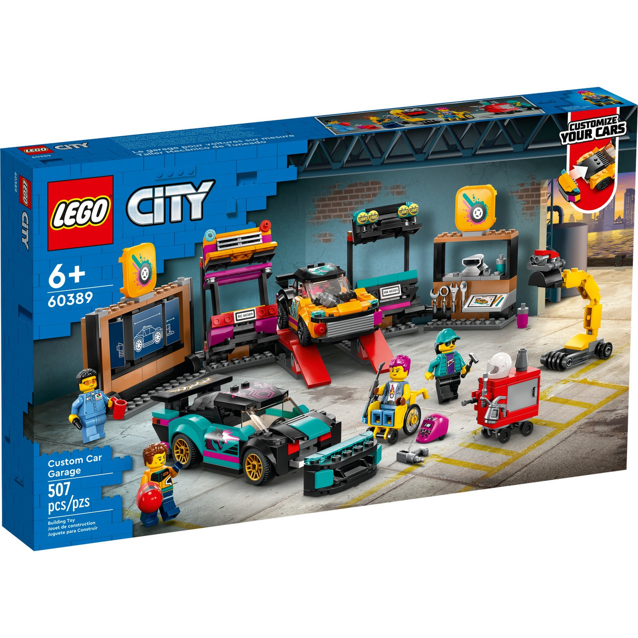 Lego 60389 Город Гараж для кастомизации машин - фото 1 - id-p106048100