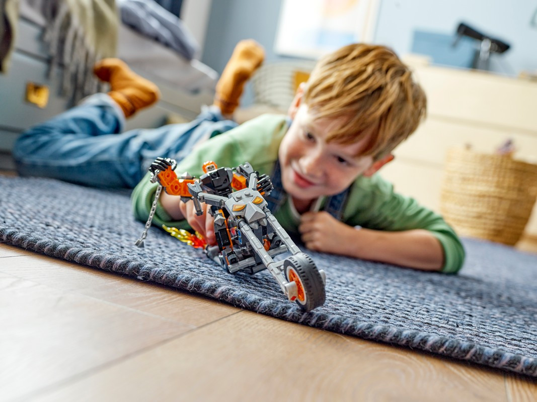 Lego 76245 Супер Герои Призрачный гонщик с роботом и мотоциклом - фото 6 - id-p106048126