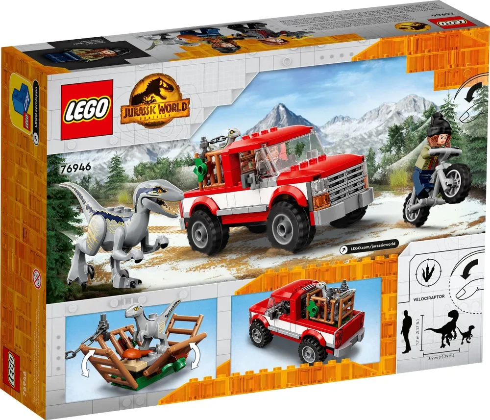76946 Lego Jurassic World Блу и поимка бета-велоцираптора, Лего Мир Юрского периода - фото 2 - id-p104993582