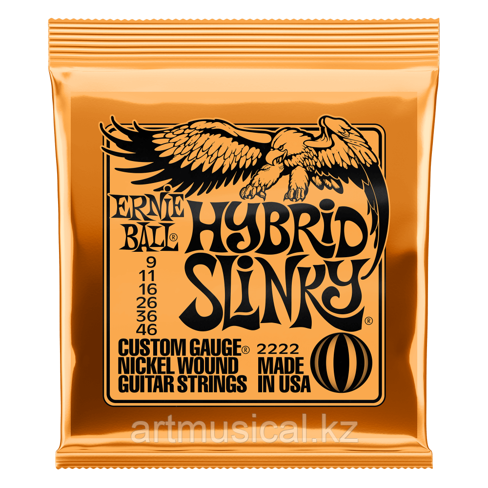 Струны для электрогитары Ernie Ball 2222 Hybrid Slinky