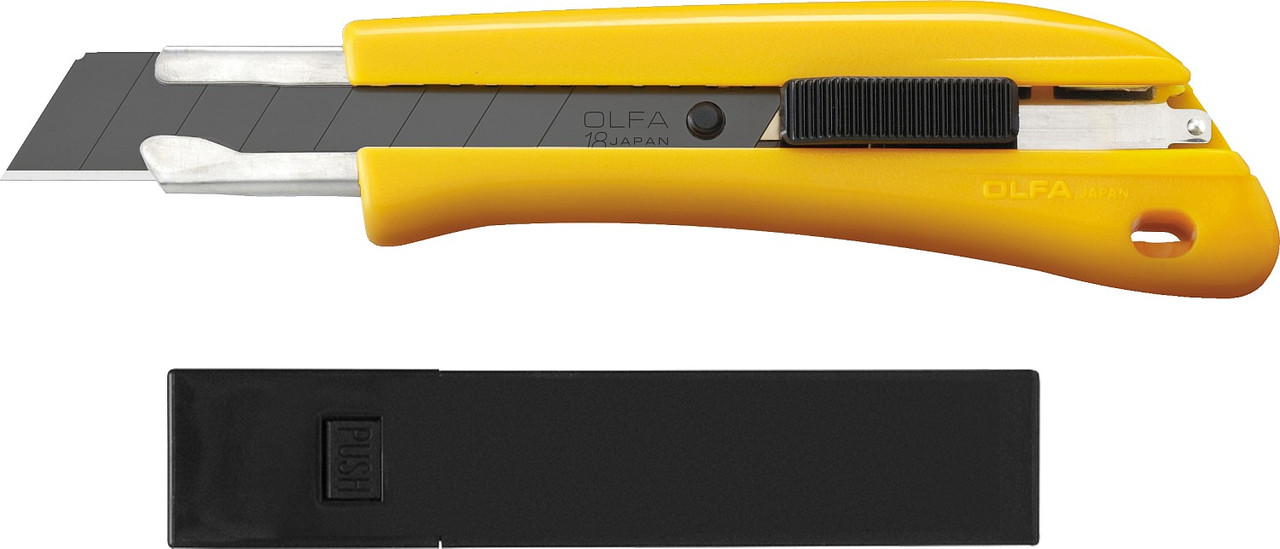 OLFA 18 мм, автофиксатор, нож с выдвижным лезвием OL-BN-AL/BB/10BB - фото 1 - id-p106207257