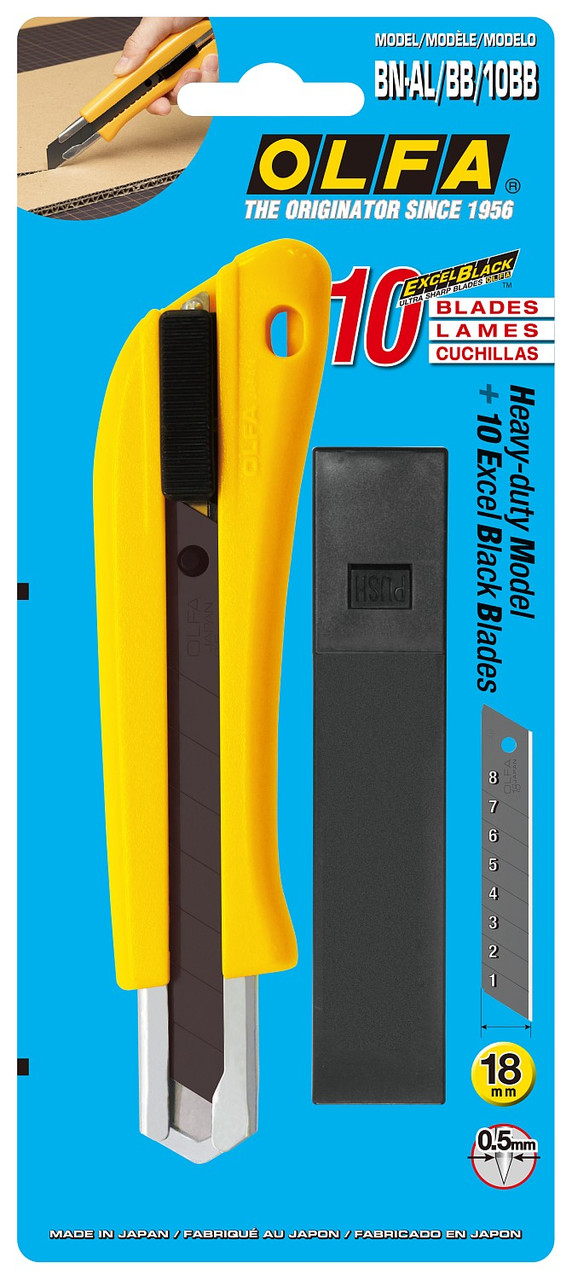 OLFA 18 мм, автофиксатор, нож с выдвижным лезвием OL-BN-AL/BB/10BB - фото 4 - id-p106207257