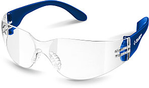 ЗУБР прозрачные, химическистойкие, устойчивая к царапинам и запотеванию, защитные очки БАРЬЕР 110487