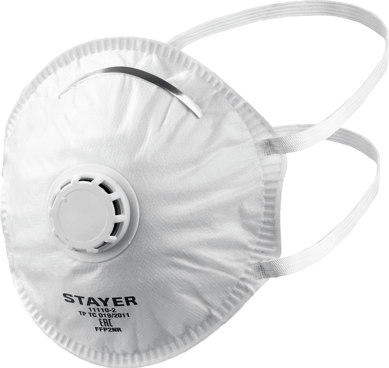 STAYER класс защиты FFP2, с клапаном, коническая, полумаска фильтрующая 11110-2_z01