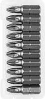 ЗУБР PZ2, 25 мм, 10 шт., биты кованые МАСТЕР 26003-2-25-10