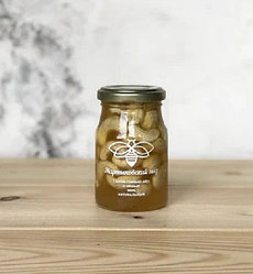 Сырой горный мёд с кешью, Мартыновский мёд «Весенняя свежесть», 140 г. Оборотная тара