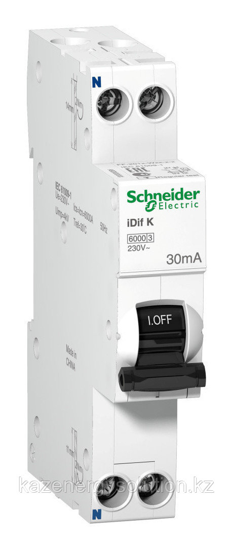 Дифавтомат Schneider Electric Acti9 2P 20А (C) 6кА 30мА (AC) - фото 1 - id-p106218882