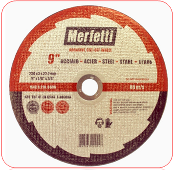 Отрезные диски по металлу Merfetti Размер 180х3,0 / 22.2 мм.