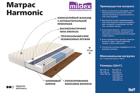 Матрас пружинный MILDEX Harmonic 180х200 см, фото 2