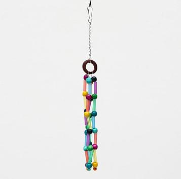 Игрушка для птиц Трубочки с бусинками