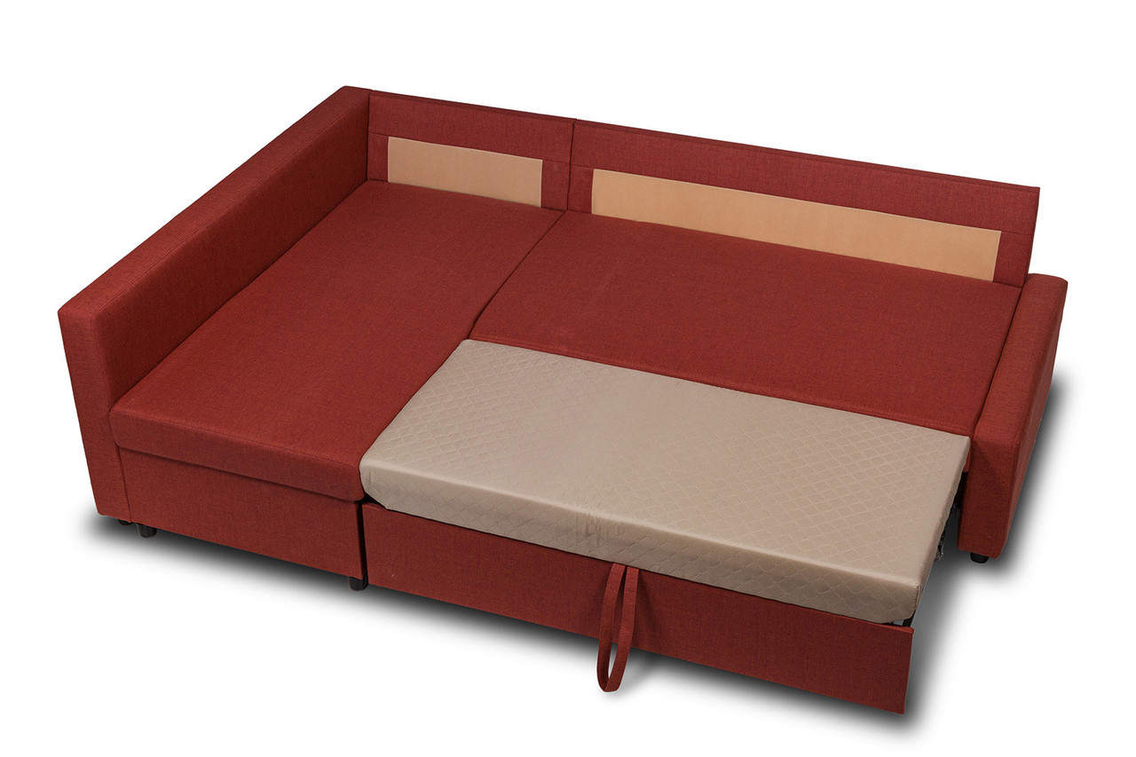 Угловой диван-кровать Поло, Терракотовый - фото 8 - id-p106245230