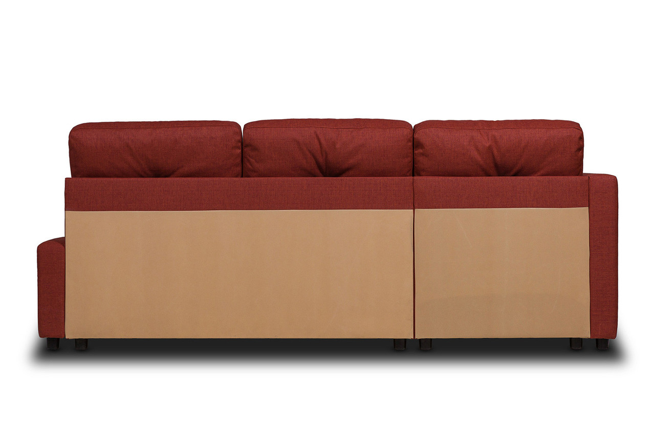Угловой диван-кровать Поло, Терракотовый - фото 9 - id-p106245230