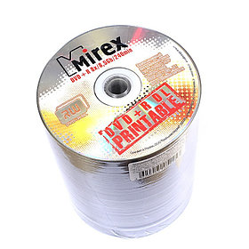 DVD диски  Mirex DVD+R DL 8.5GB 8x B/100 Dual Layer Printable