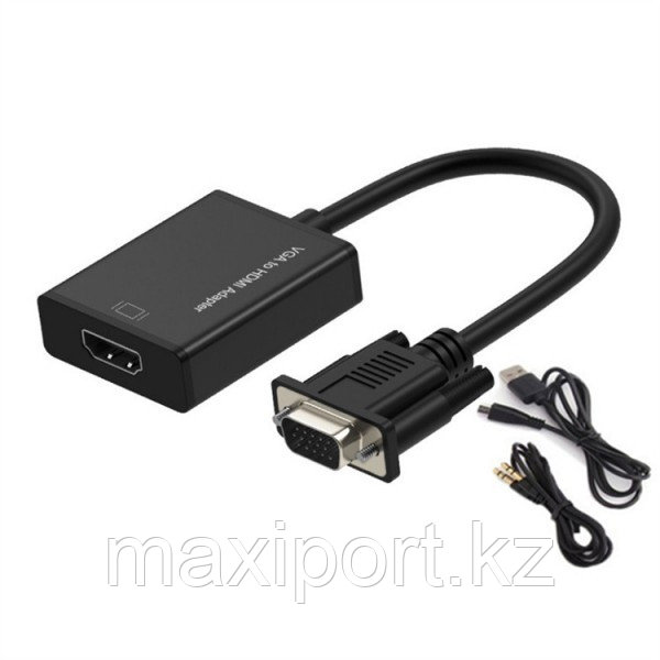 Конвертeр VGA на HDMI видео аудио конвертер VGA на HDMI 1080P - фото 1 - id-p67719423
