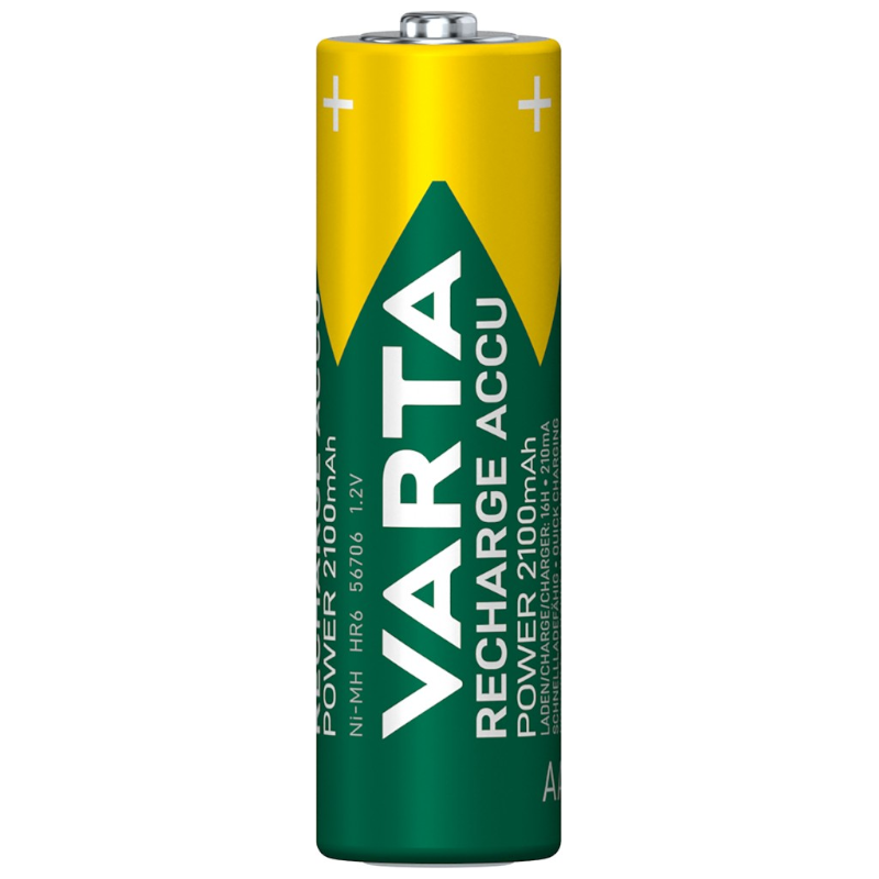 Аккумуляторы VARTA Recharge Accu Power HR6 NiMH AA 2100 mAh 1.2V, 4шт - фото 2 - id-p92248532