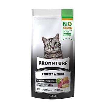 Pronature Grain Free Sterilised Lamb для стерилизованных кошек с ягненком,1,5кг