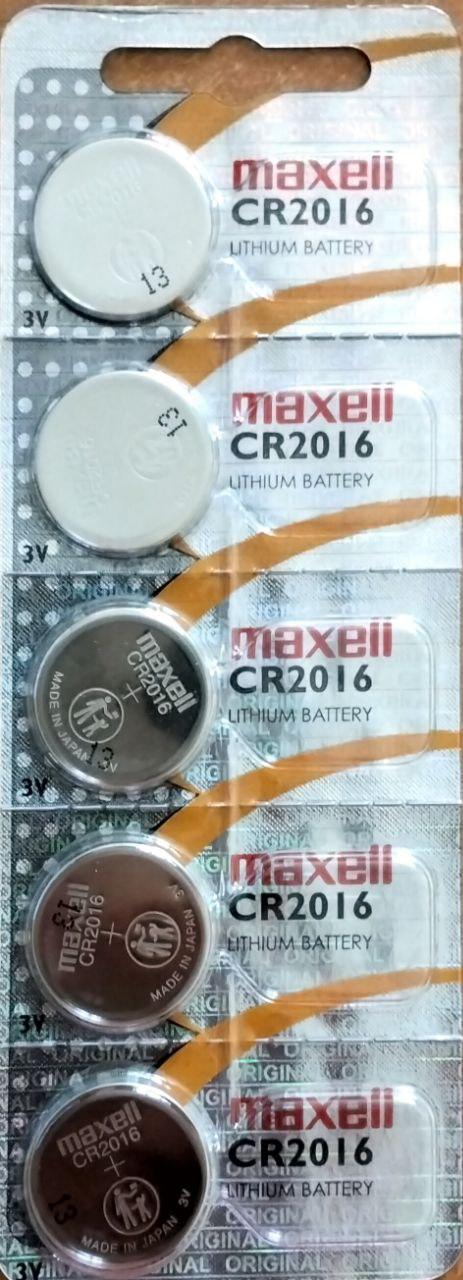 Батарейки таблетки Maxell CR2016.