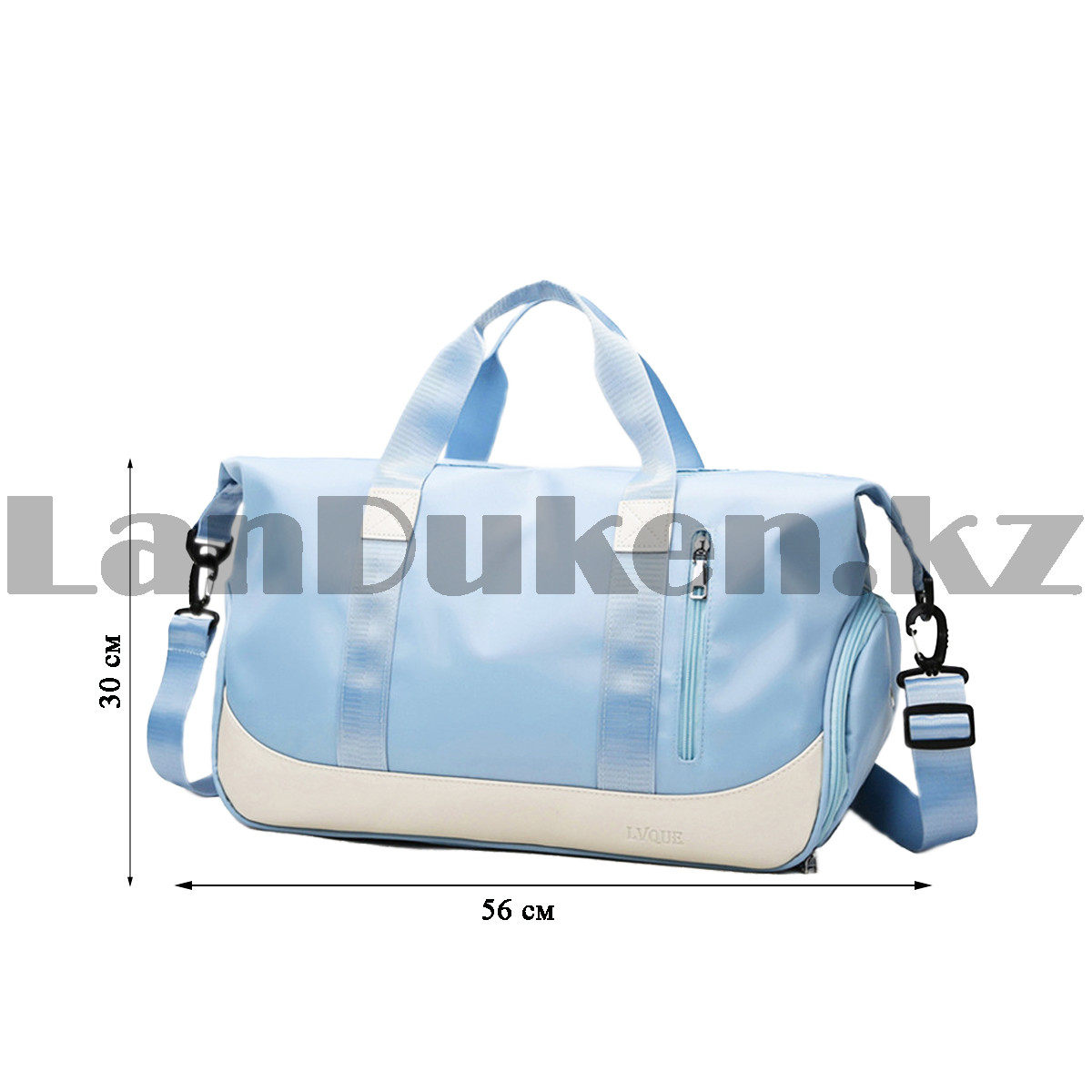 Водоотталкивающая сумка для путешествий с отсеком для обуви Lvque голубая - фото 2 - id-p106274129