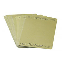 Метал. заготовка (золото/цветочный орнамент) JSMP для визитки карточки 54*86 (100 листов в уп.)