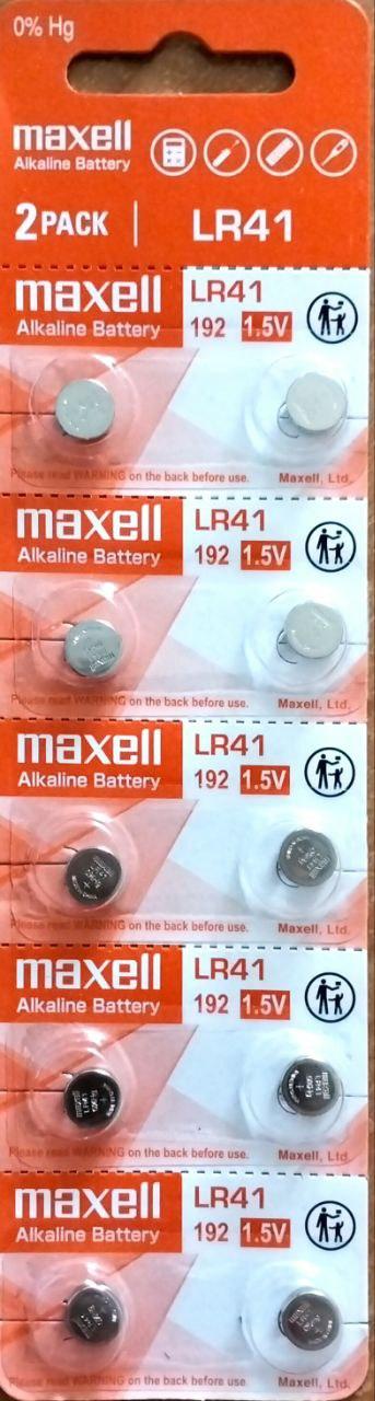 Батарейки таблетки Maxell LR41