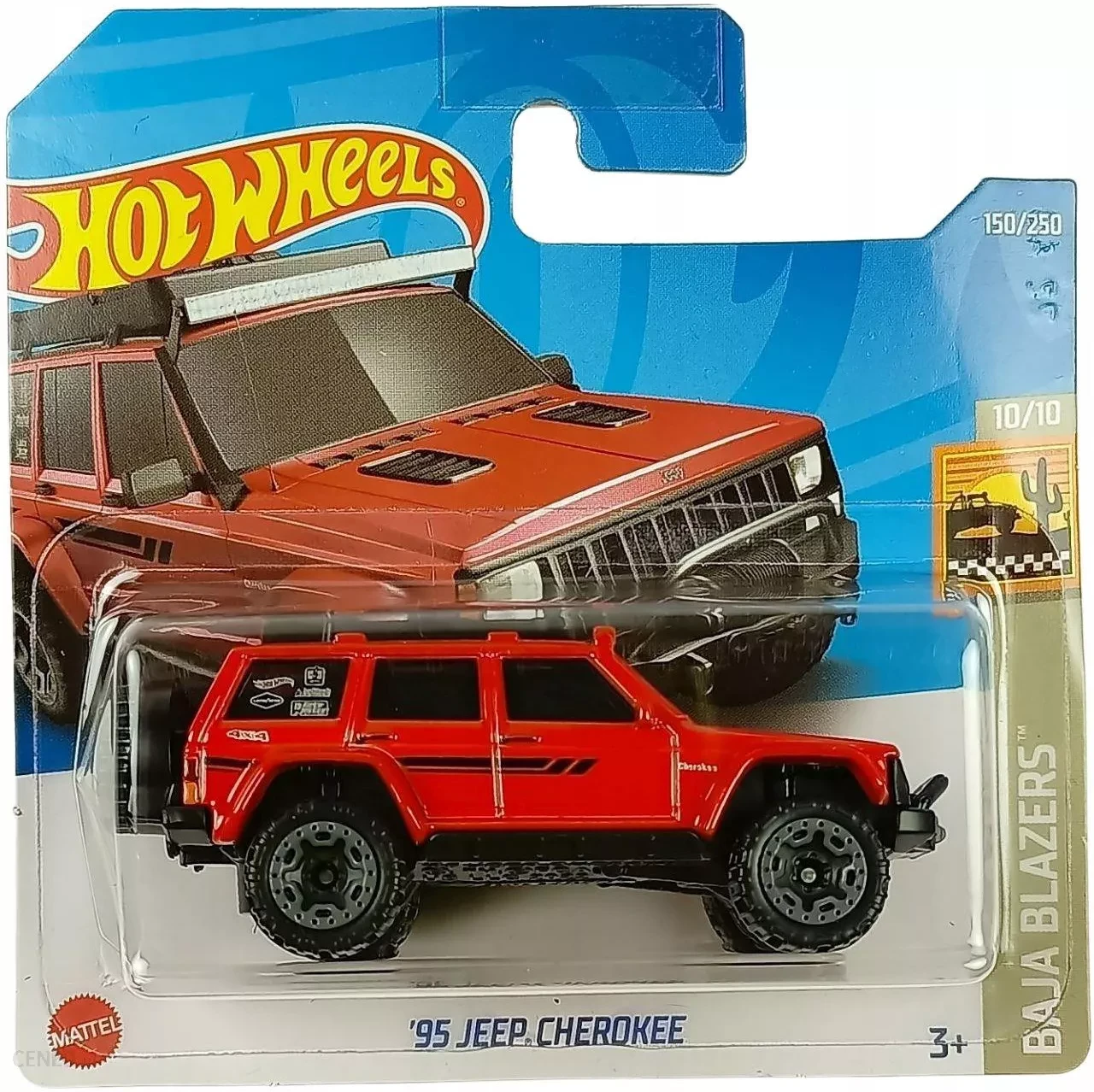 Hot Wheels Модель Jeep Cherokee '95, красный