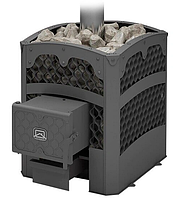 Печь Банная Былина 18 с сеткой, чугунная