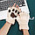 Перчатки митенки кошачьи лапки бежевые с коричневым, фото 4