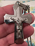 Кулон-крестик  "Крест" стальной, фото 6