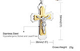 Кулон-крестик  "Крест" стальной, фото 4