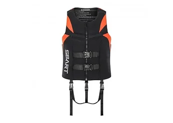 Спасательный жилет SBART V5005, материал неопрен, цвет: черно-оранжевый, размер 3XL, фото 2