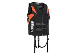 Спасательный жилет SBART V5005, материал неопрен, цвет: черно-оранжевый, размер 2XL