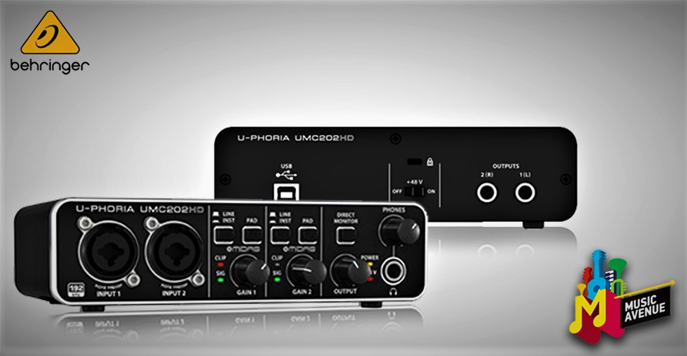 BEHRINGER UMC202HD  Аудио интерфейс