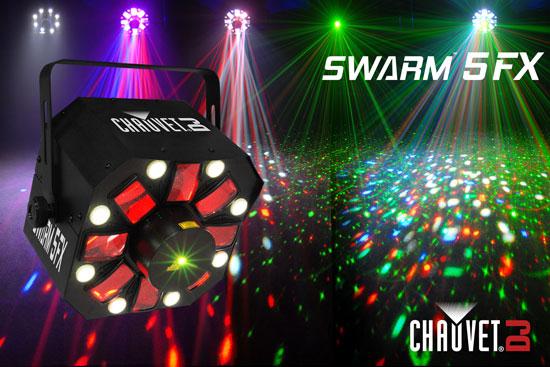 CHAUVET SWARM5FX Комбинированный световой и лазерный эффект - фото 1 - id-p93961446
