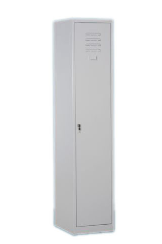 Металлический шкаф для одежды Локер LC 1, 1 секция, полка, перекладина - фото 1 - id-p106284027