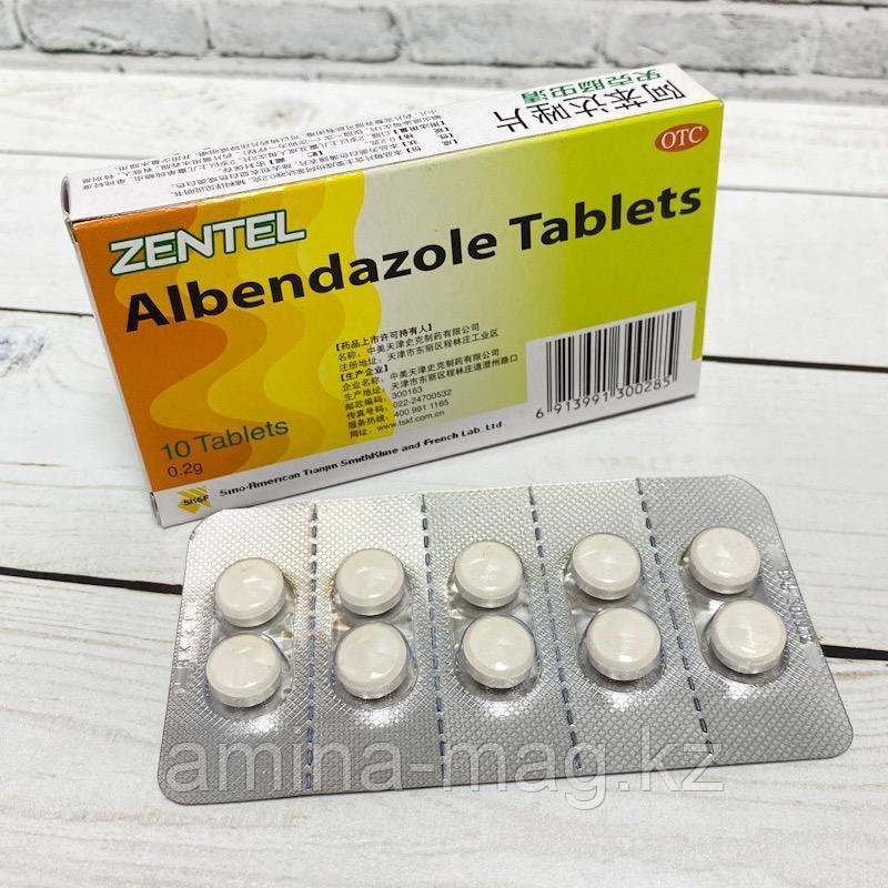 Таблетки от паразитов Albendazole Tablets