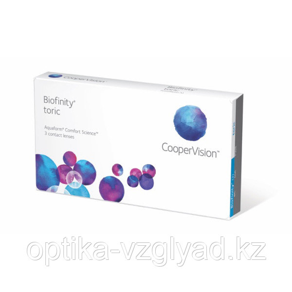 Biofinity Toric астигматикалық линзалары,6 дана (3 жұп)