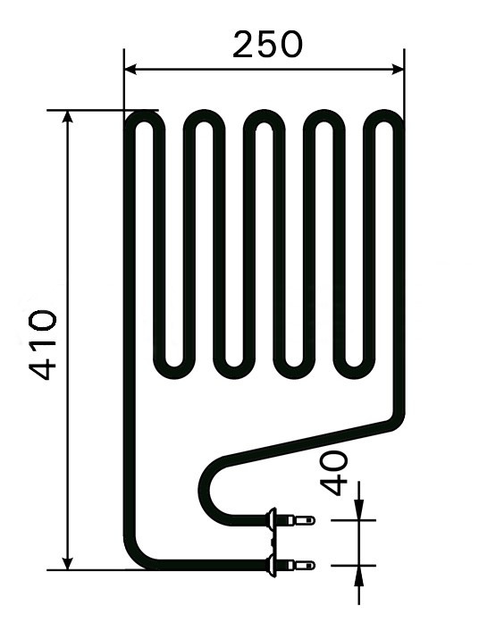 Нагревательный электрический ТЭН ZSS-110 (1500 W, 230 V) для печей / электрокаменок Harvia - фото 8 - id-p106290591